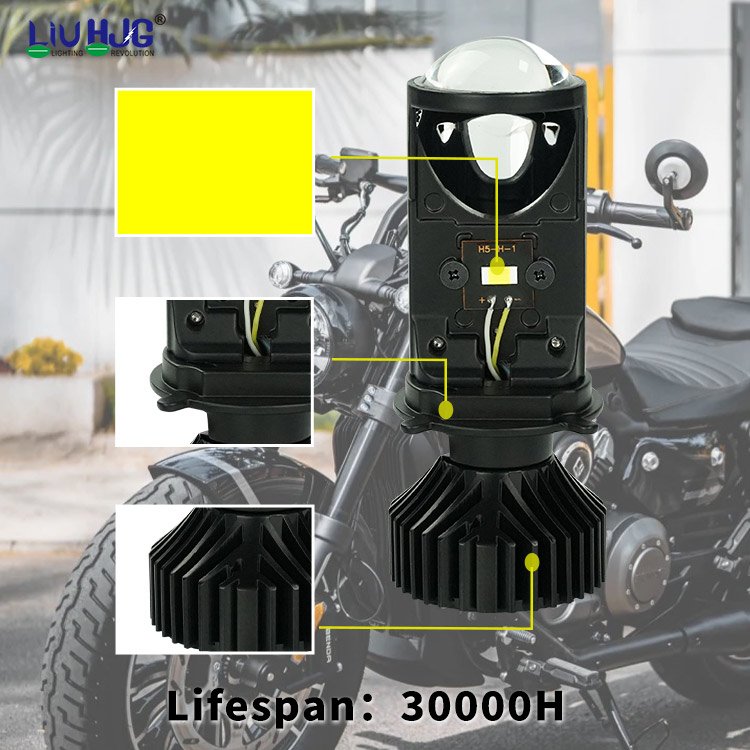 LiuHJG H4 H6 P15d Ba20d Led Bulb Motorcycle Spotlights Canbus Fog Light Motorcycle Headlight For Motorcycle