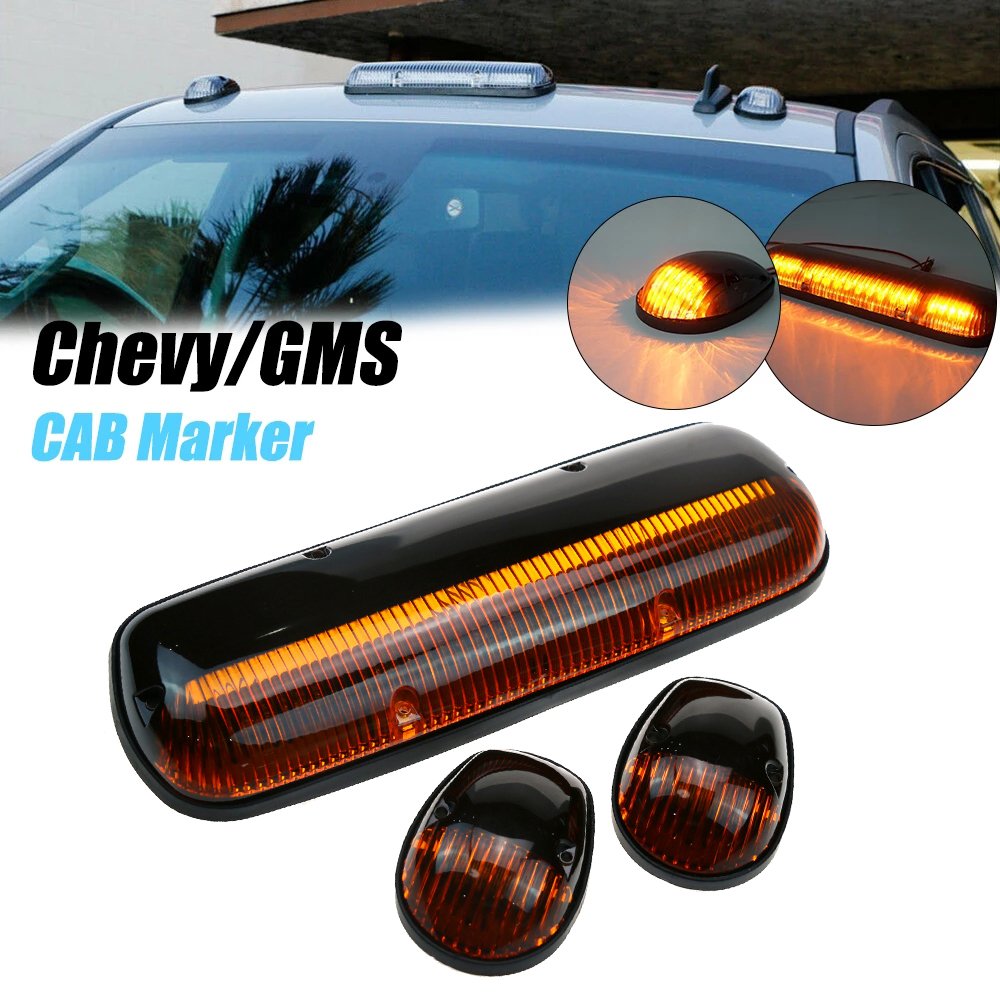 12V Universal Others Car Light Accessories LED Cab Marker Roof Top Lights Assembly for 2007-2013 Chevy Silverado GMC Sierra