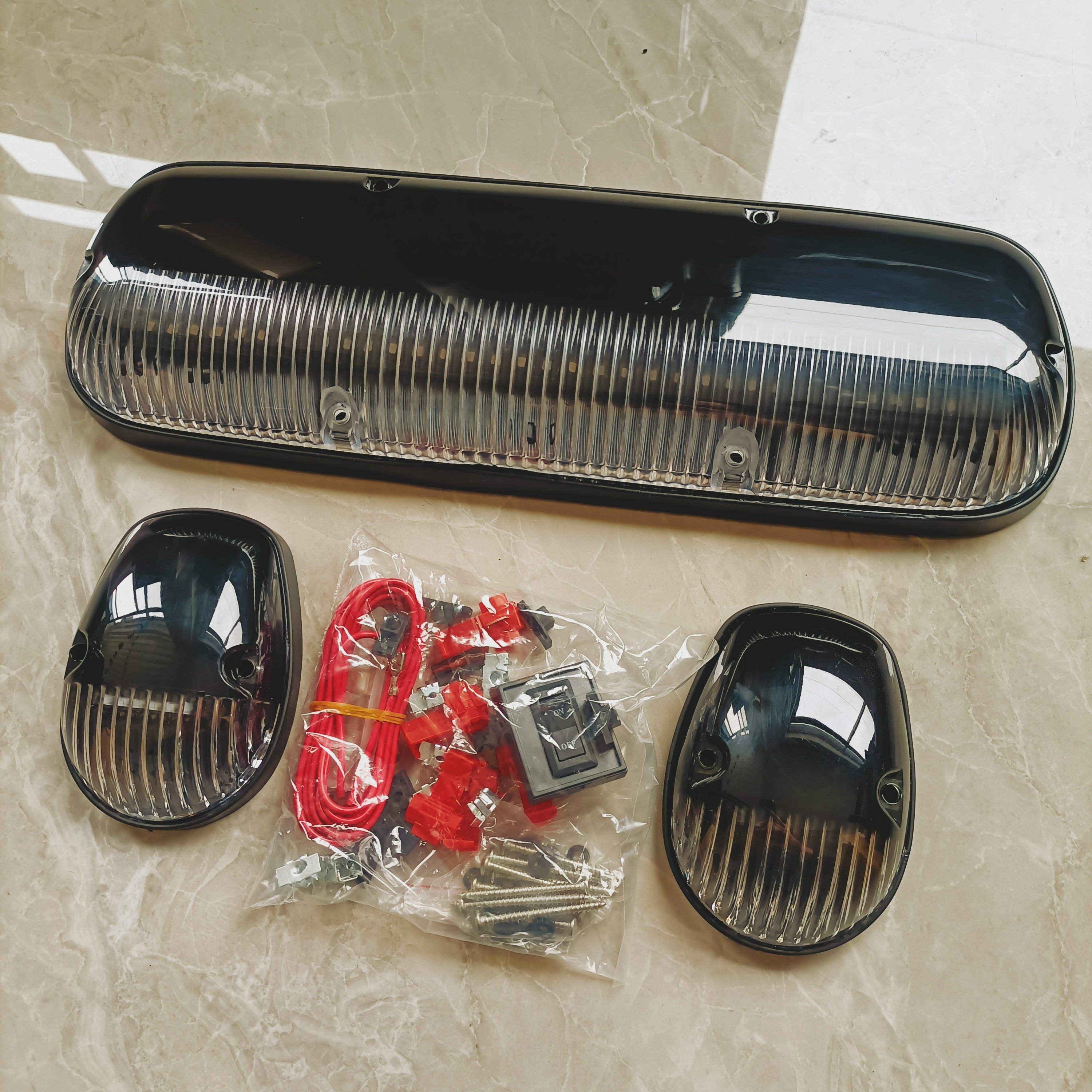 12V Universal Others Car Light Accessories LED Cab Marker Roof Top Lights Assembly for 2007-2013 Chevy Silverado GMC Sierra