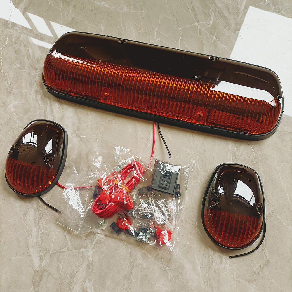 12V Universal Others Car Light Accessories LED Cab Marker Roof Top Lights Assembly for 2007-2013 Chevy Silverado GMC Sierra