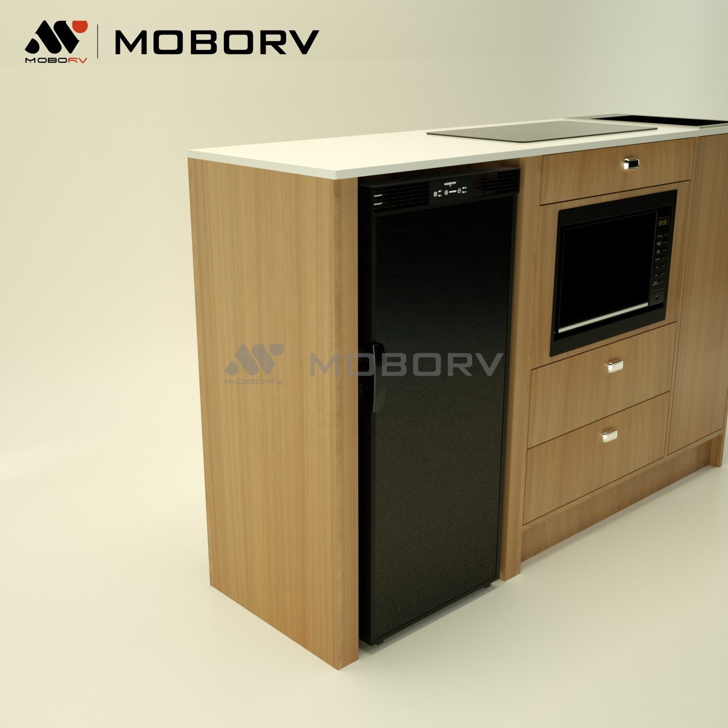 MOBORV CE certified Appliances Bed lift system DYI kit camper van conversion Furniture and Appliance Fridge Microwave and Sink