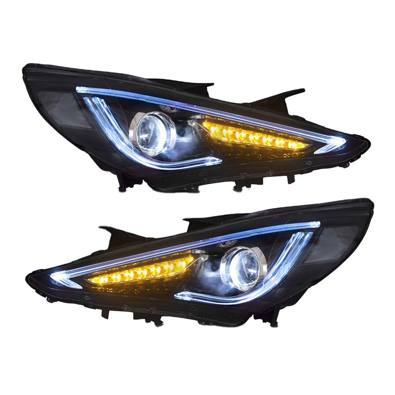 Factory Wholesale LED Head Lamp Sequential Auto Lighting System Accessories Car Light Parts 2011-2014 For Hyundai Sonata