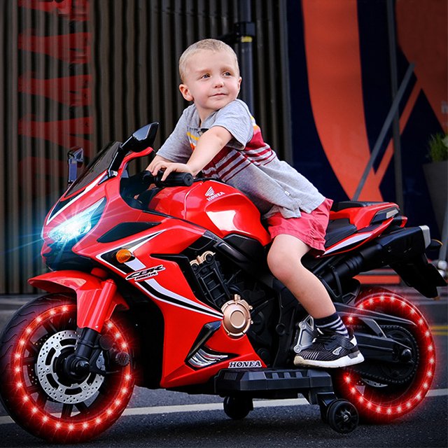 Children's two-wheeled electric motorcycle with Music and Light Kids Motorcycle Toy Cars For Kids To Drive