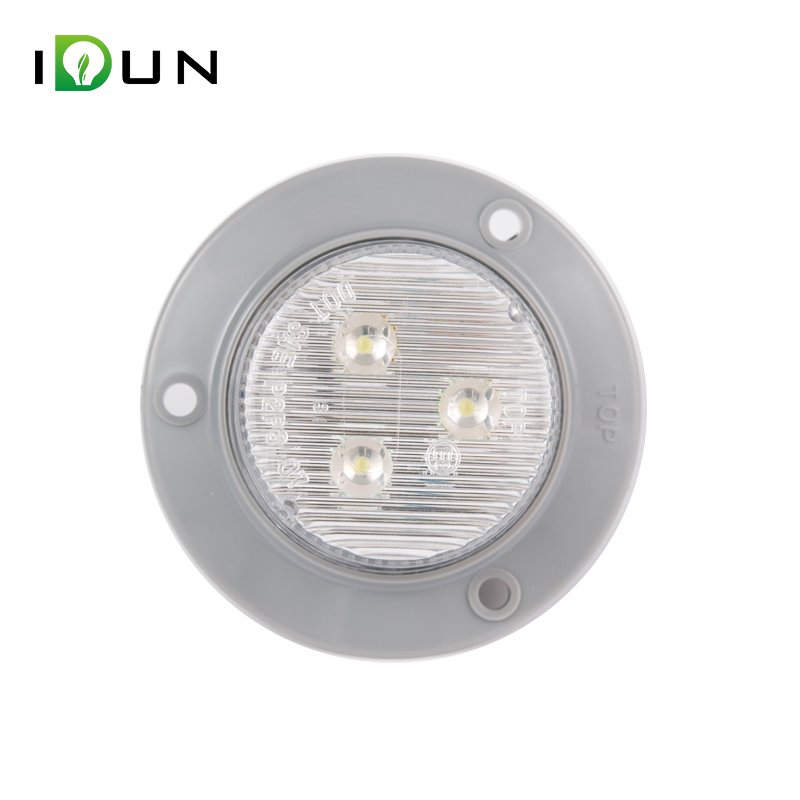Improve Vehicle's Visibility 2" Side Marker Lights Round 12V-24V Led outline Clearance Lamp led Truck Trailer lights with ECE