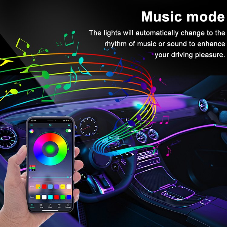 Low price good quality ready to ship led light car High brightness car interior ambient lights quality accent lighting car