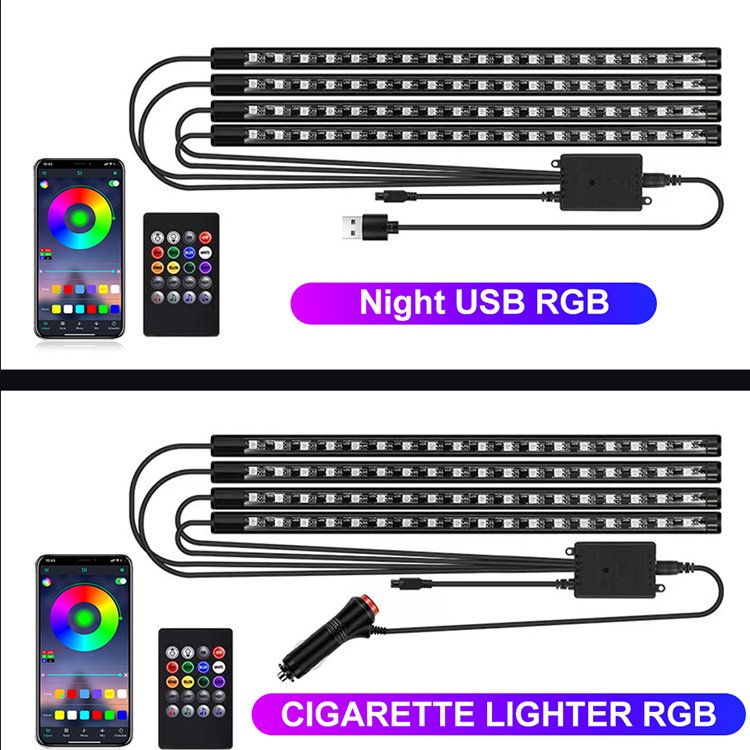 Low price good quality ready to ship led light car High brightness car interior ambient lights quality accent lighting car