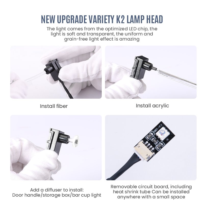 "CARDI" RGB Car Interior Optical Acrylic Strip 12V Decorative Ambient Light APP Others Car Light Accessories LED