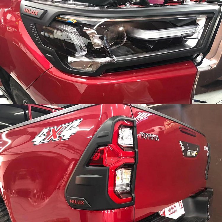 Other Exterior Accessories Head Lamp Cover Front Light Garnish Car Headlight Cover for Hilux