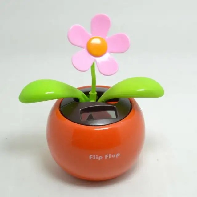 Customizable logo creative car accessories Solar swing solar flower shaking head float decoration supplies Car decoration