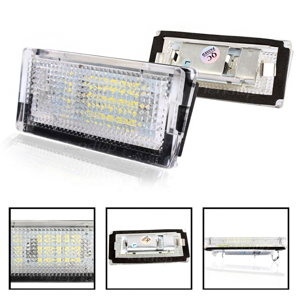 License Plate Lights For BMW 3s E46 323i 328i 4D Sedan Wagon 325i 330i 325xi 330xi 12V LED White No Error Number plate Lamps
