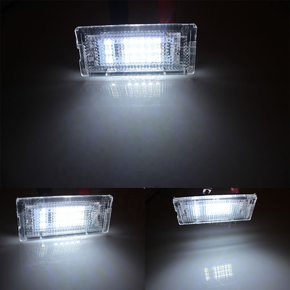 License Plate Lights For BMW 3s E46 323i 328i 4D Sedan Wagon 325i 330i 325xi 330xi 12V LED White No Error Number plate Lamps