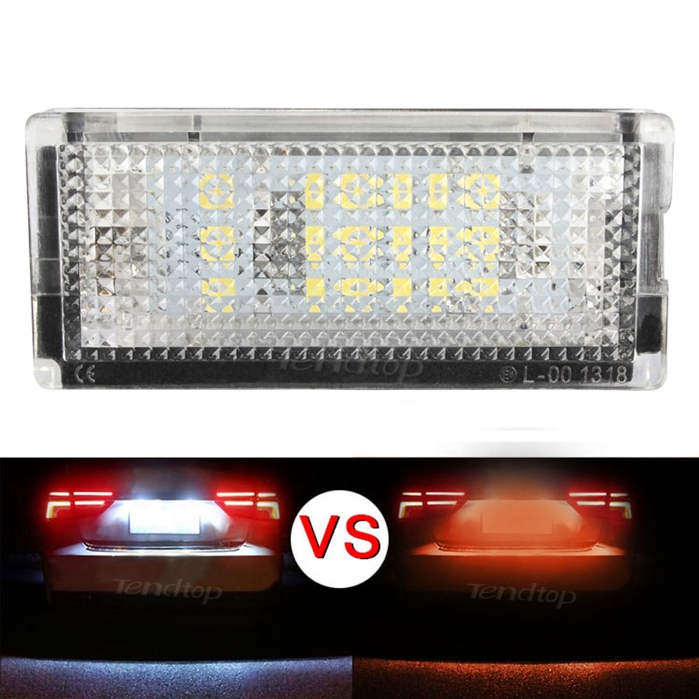 License Plate Lights For BMW 3s E46 323i 328i 4D Sedan Wagon 325i 330i 325xi 330xi 12V LED White No Error Number plate Lamps