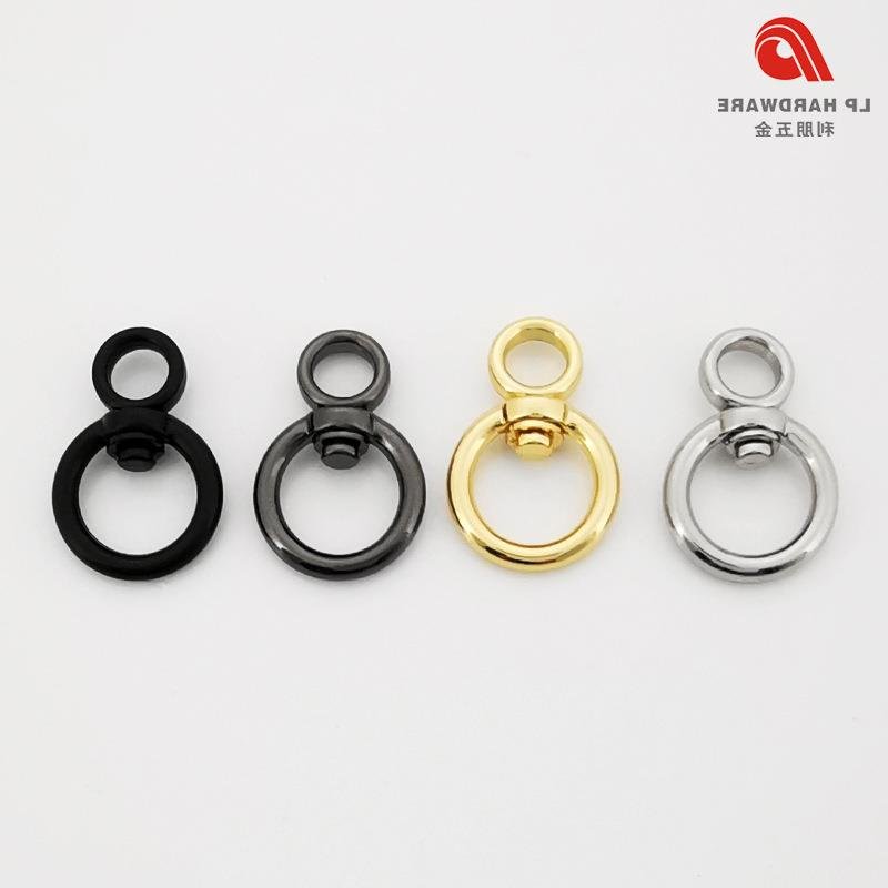 lipeng factory direct supply zinc alloy car key chain accessories traction pet rotary ring metal large figure 8