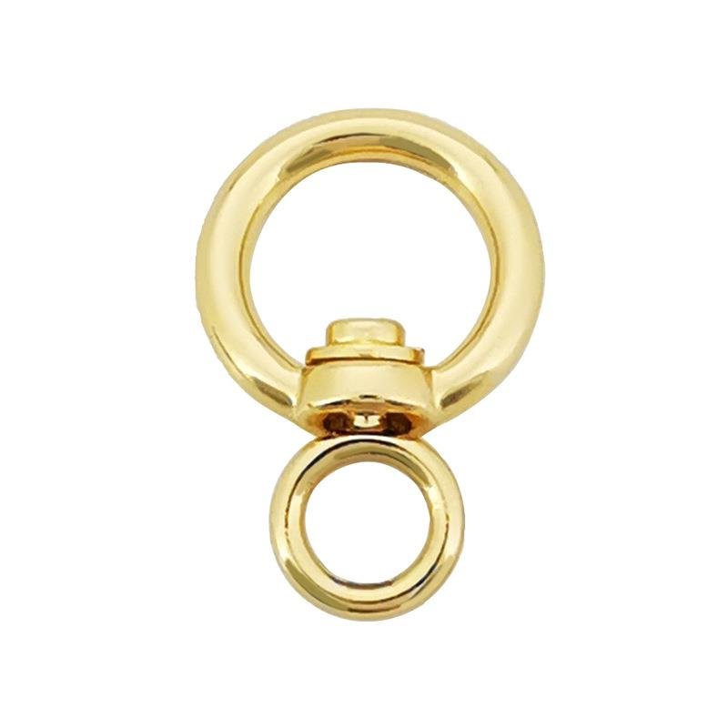 lipeng factory direct supply zinc alloy car key chain accessories traction pet rotary ring metal large figure 8