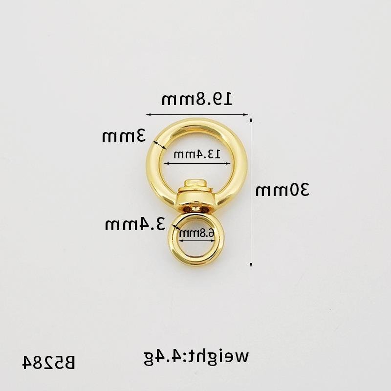 lipeng factory direct supply zinc alloy car key chain accessories traction pet rotary ring metal large figure 8
