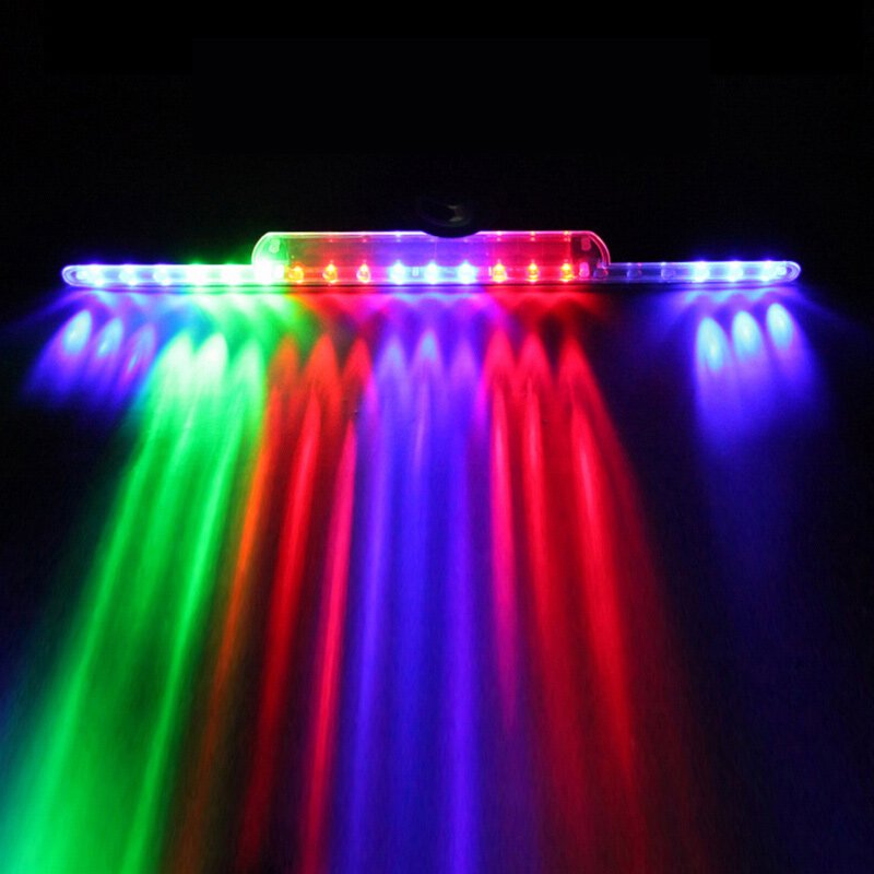 Led Solar Car Signal Warning Light Flash Multifunction Night Driving Safety Interior Auto Accessories