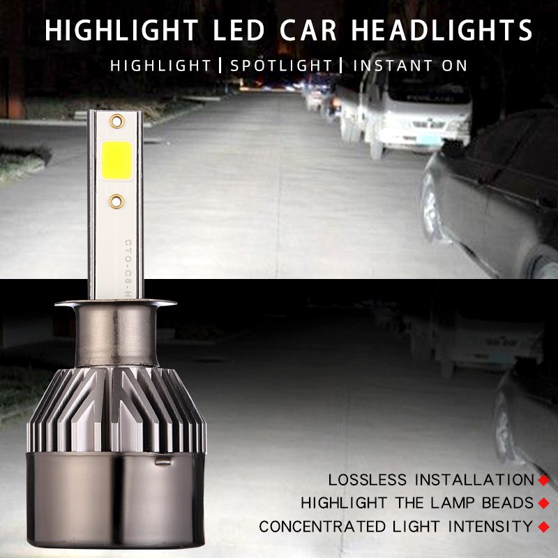 Automotive Parts car Headlight H1 H4H7H13H11 90W 36000LM Millimeter High-power LED Headlight Bulb