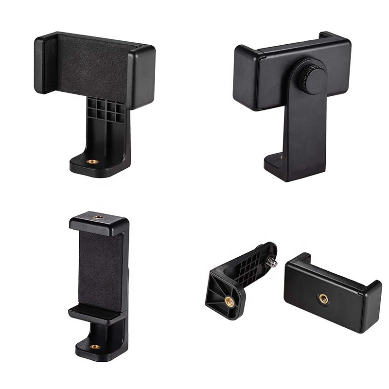 Takenoken Mobile Phone Accessories Cell Phone Clamp 360 Rotatable Tripod Mount Adapter Smartphone Clip for Selfie Stick Vlogging