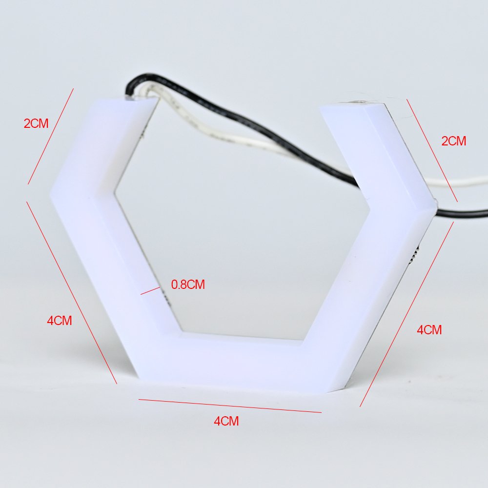 Factory Wholesale Other Car Light Accessories Led Angele Eyes Headlights Lens Cover T7-70-WY Angle Lights for Car 12V Universal