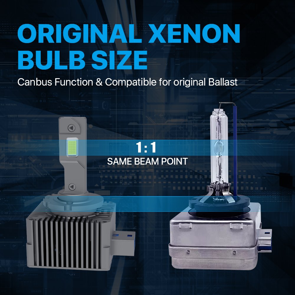 Replace Xenon D Series Light Bulb D1 D3 D8 Plug And Play Led Headlight Bulb Car Mini Size IP67 Led Head Lamp
