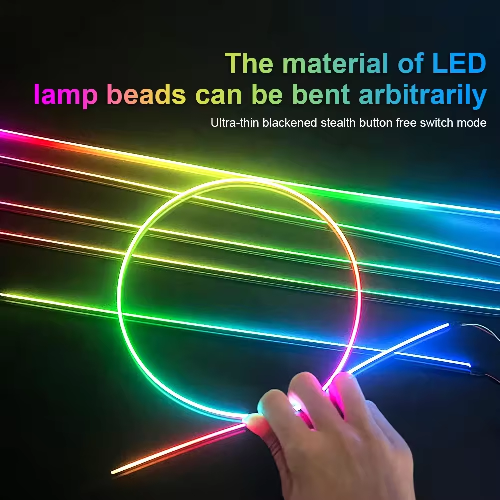 Popular Car Music LED Ambient Light Multi-color 64 Color With 18 in 1 LED Light Car Interior Accessories