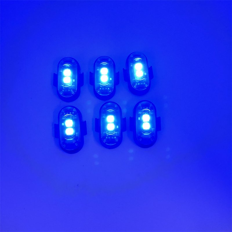 New USB Rechargeable Warning Lamp For cars Modified Drones Aircraft Remote Control Flashing Lights