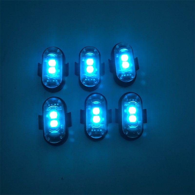 New USB Rechargeable Warning Lamp For cars Modified Drones Aircraft Remote Control Flashing Lights