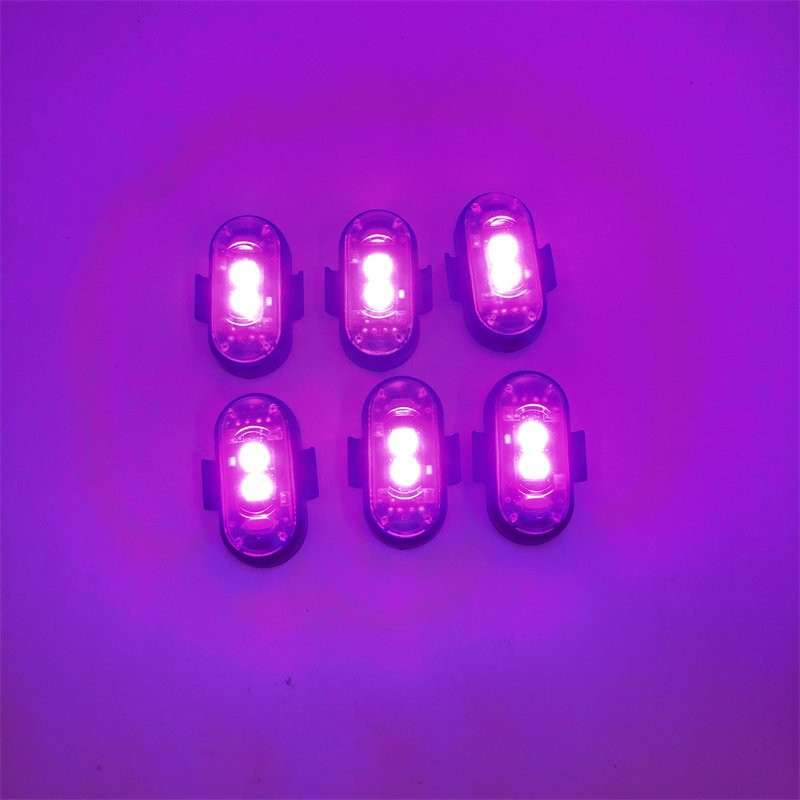 New USB Rechargeable Warning Lamp For cars Modified Drones Aircraft Remote Control Flashing Lights