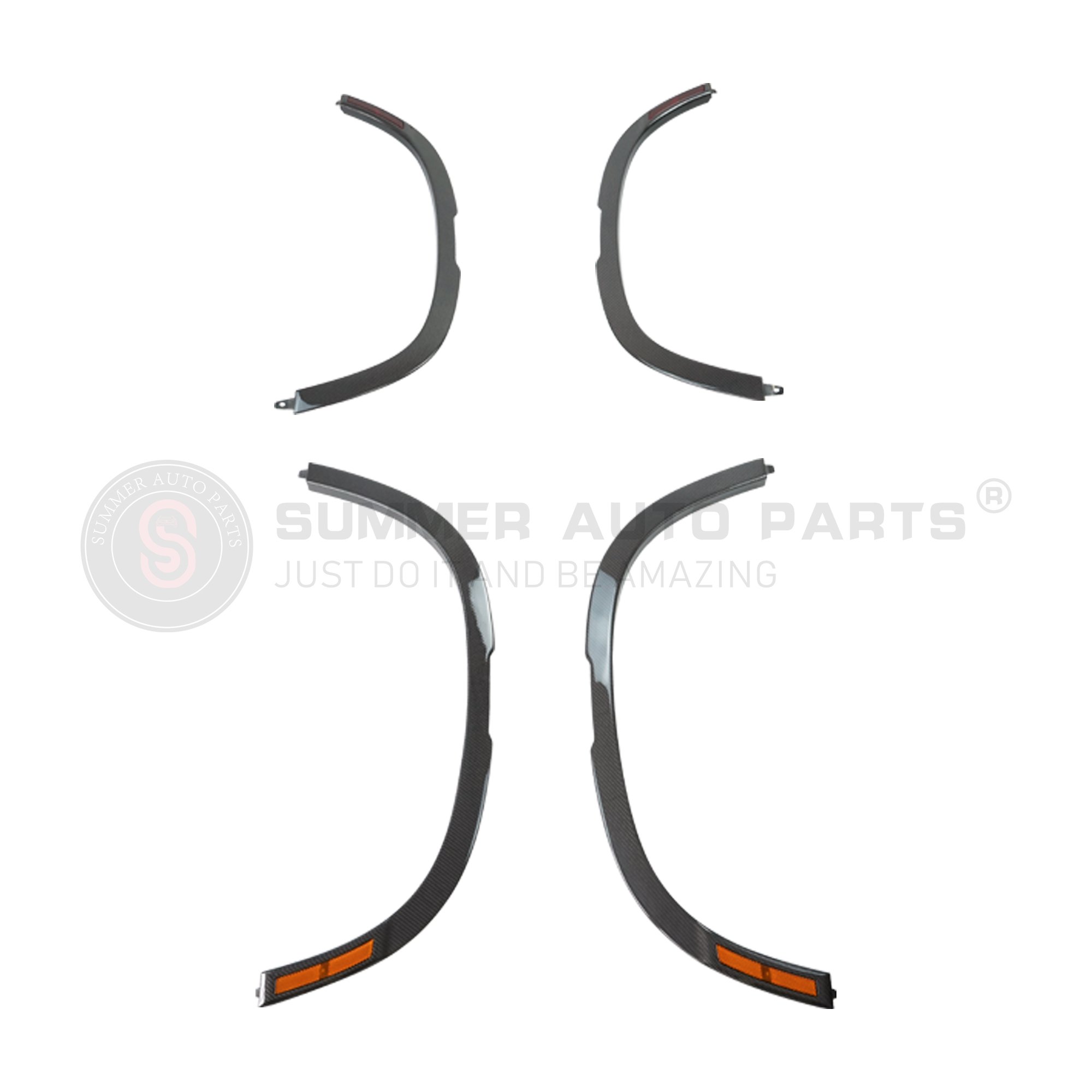 Car Accessories Original Genuine Carbon Fiber Wheel Arch With Led Light For Defender 90 110 Body Parts