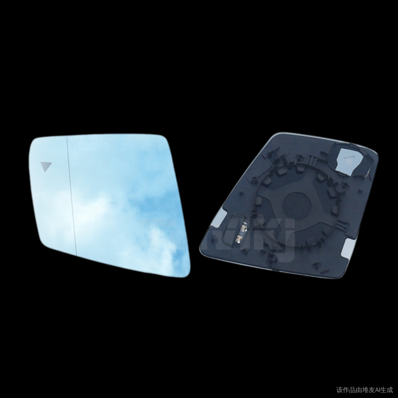 1 Pair Side Rearview Mirror Blue Glass Lens With Blind Spot Light For Mercedes-benz G Gl Ml Gle Class W164 W166 2009-2016
