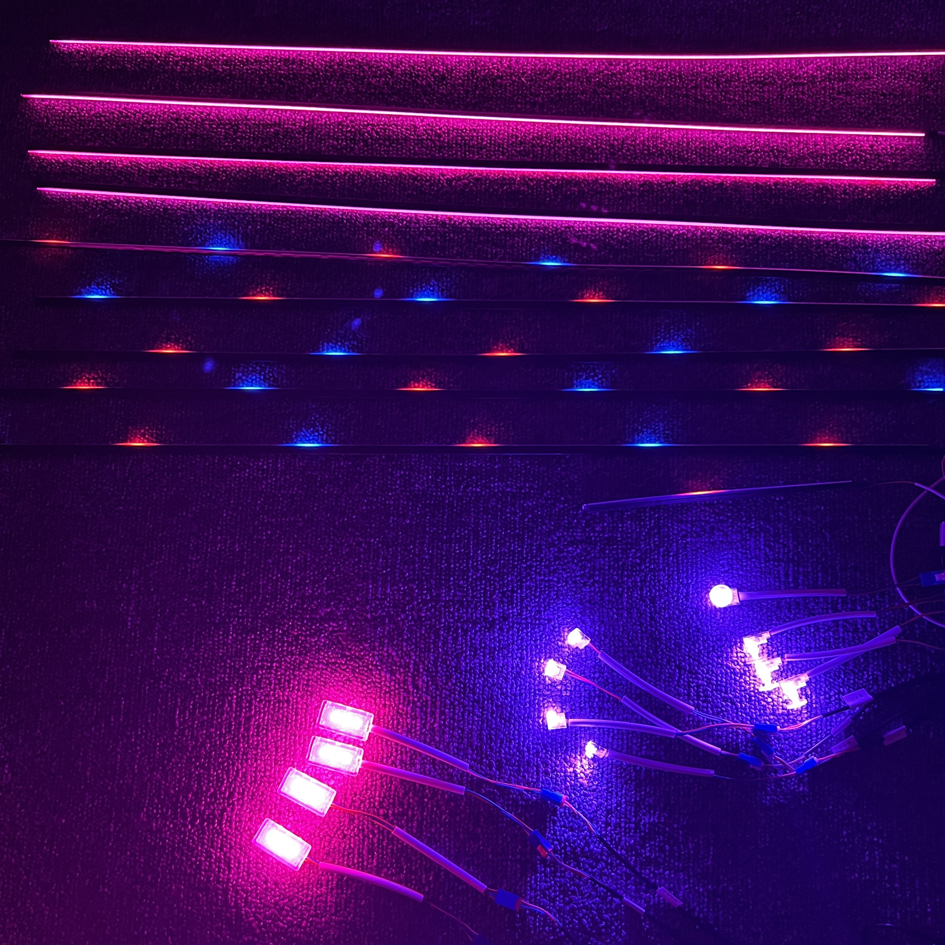 car dashboard strip lights Led Spot Projector Decorative Ambient Light Accessories Interior Led Car Lighting For Car Decoration