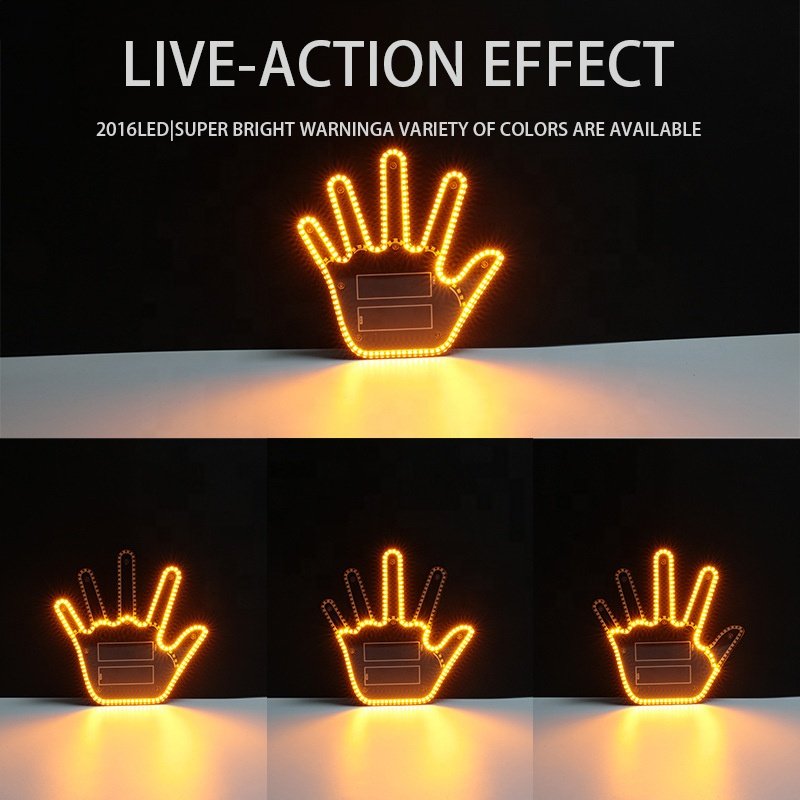 Factory Customized Other Car Light Accessories Middle Finger Car Light for Universal Auto Car Window Light