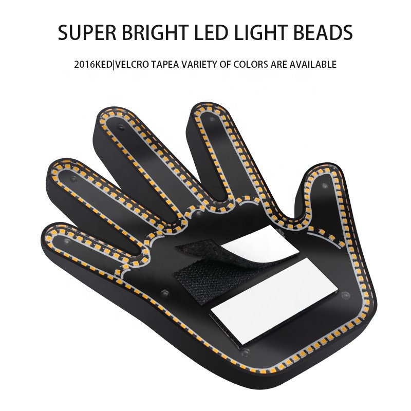 Factory Customized Other Car Light Accessories Middle Finger Car Light for Universal Auto Car Window Light