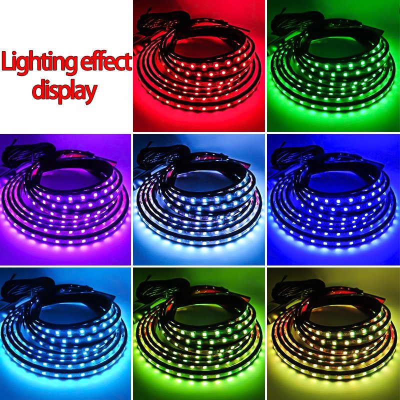 Hot Sale 12V Car LED Chassis Light Multi-Function Warning Light with Sound Control Ambient Light Bluetooth APP Modification