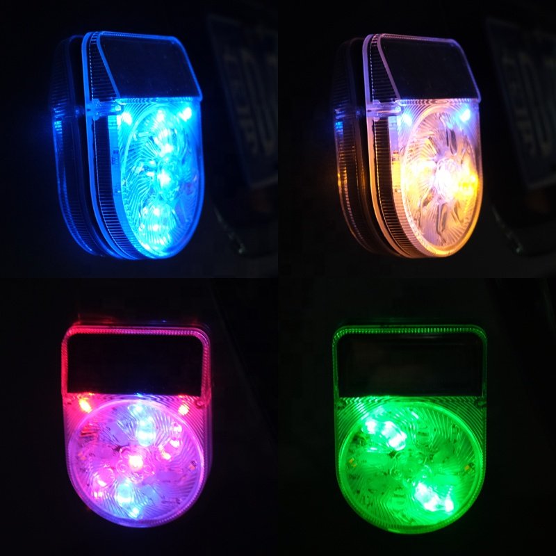 Custom car lights accessories solar light car warning light bar LED for truck vehicle automobile factory wholesale