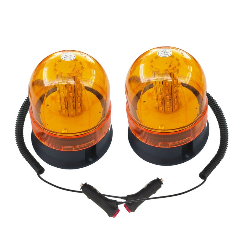 12V/24V LED Alarm Light Car Magnetic Warning Check Lamp with Top Burst Flashing Light Magnetic Charging Signal Light Accessory