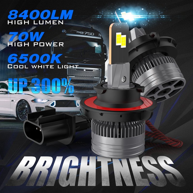 ANCY S-V23 70W H13 Led Headlight Bulb Universal 6500K Natural White others Car Light Accessories H1H4 H7 H11 9004 9005 9006 For