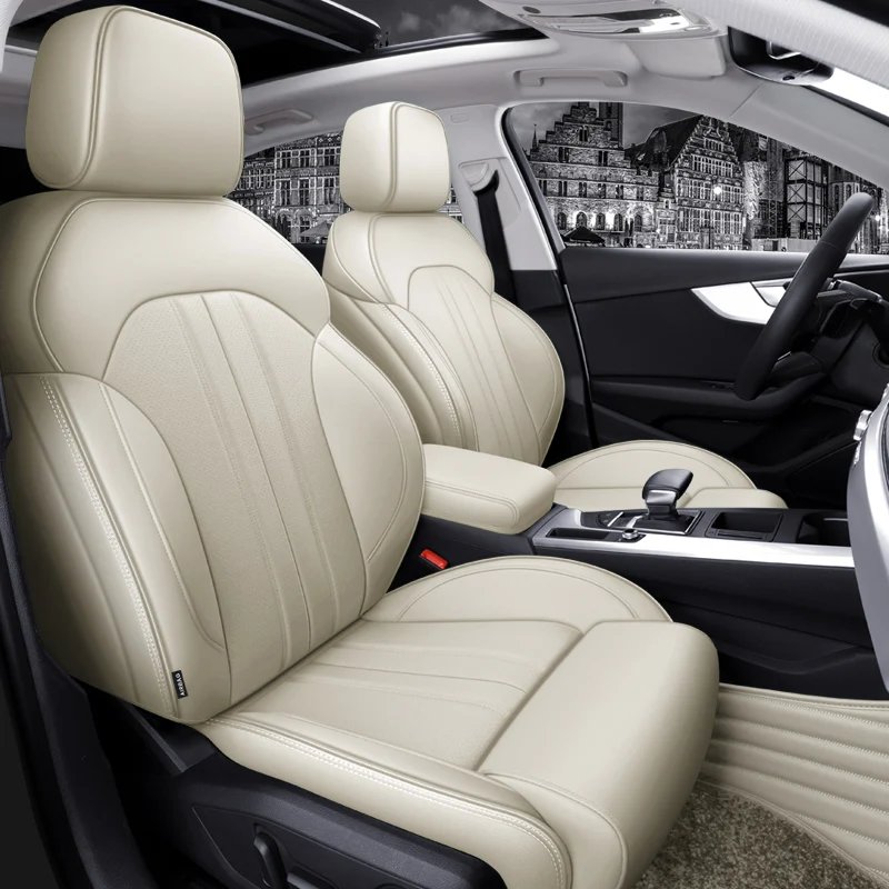 Custom Made for Car Seat Cover for 5 Seaters Luxury High Quality Nappa Leather Seat Kits for Audi A4 A6 A3 Q5 Q7 TT A7 Q3