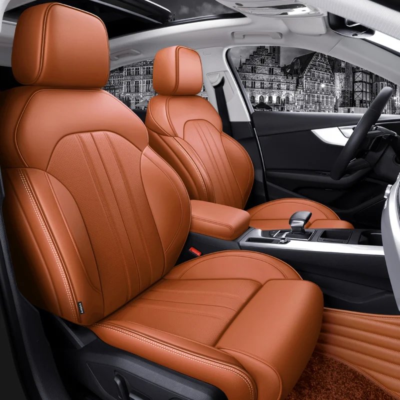 Custom Made for Car Seat Cover for 5 Seaters Luxury High Quality Nappa Leather Seat Kits for Audi A4 A6 A3 Q5 Q7 TT A7 Q3