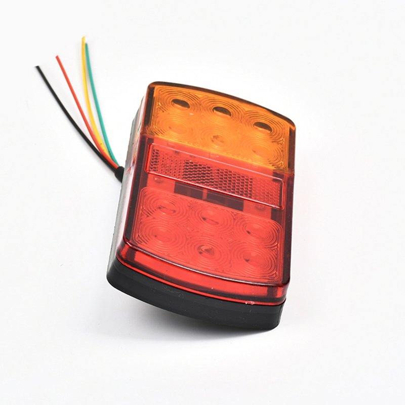 Truck Accessory Additional Lighting 12V24VLED Truck Side Tail Lights Safety Driving Signal Warning Lights Yellow and Red 12V YMD