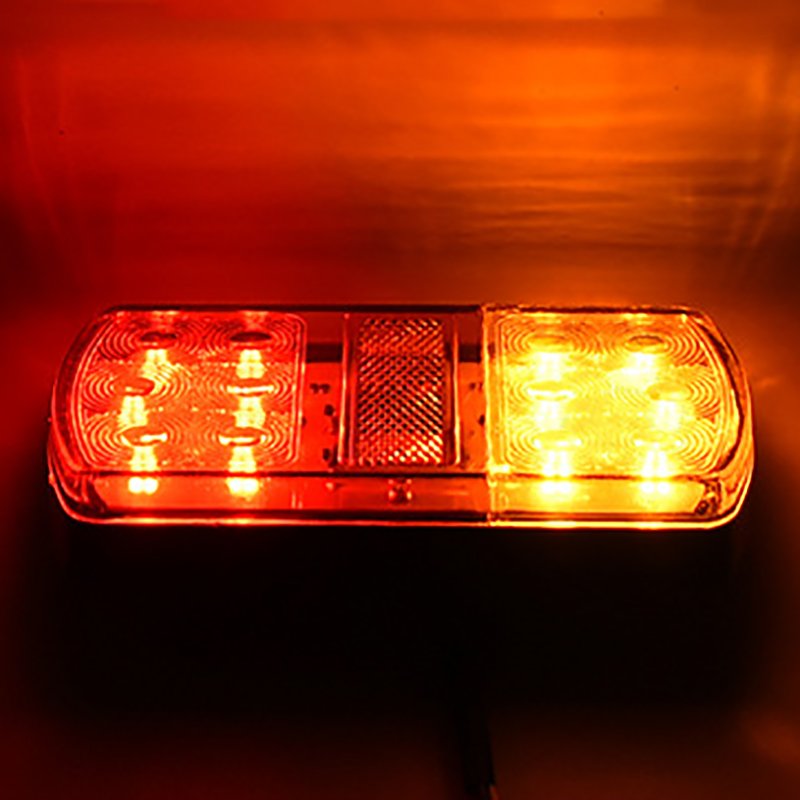 Truck Accessory Additional Lighting 12V24VLED Truck Side Tail Lights Safety Driving Signal Warning Lights Yellow and Red 12V YMD