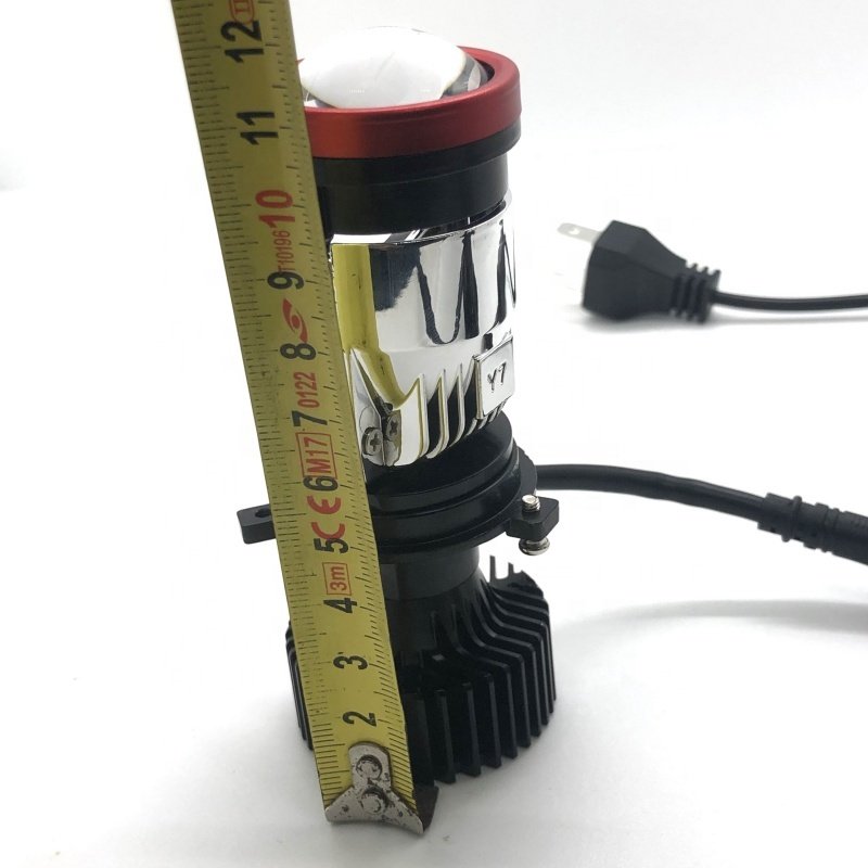 Y7D H4 45W 9600LM 6000K LED Projector Headlamps with Lens 12v Mini projector for Car and Motorcycle