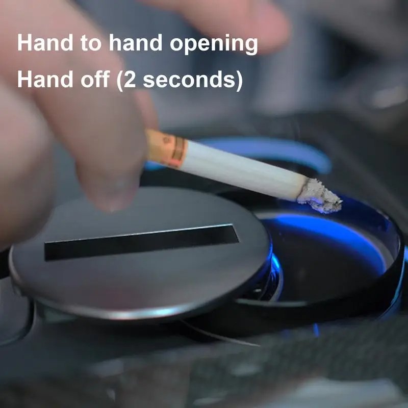 Car Ashtray Automatic Open Close Auto Accessories Intelligent Creativity Infrared Induction Car Desktop Auto Portable Ashtray
