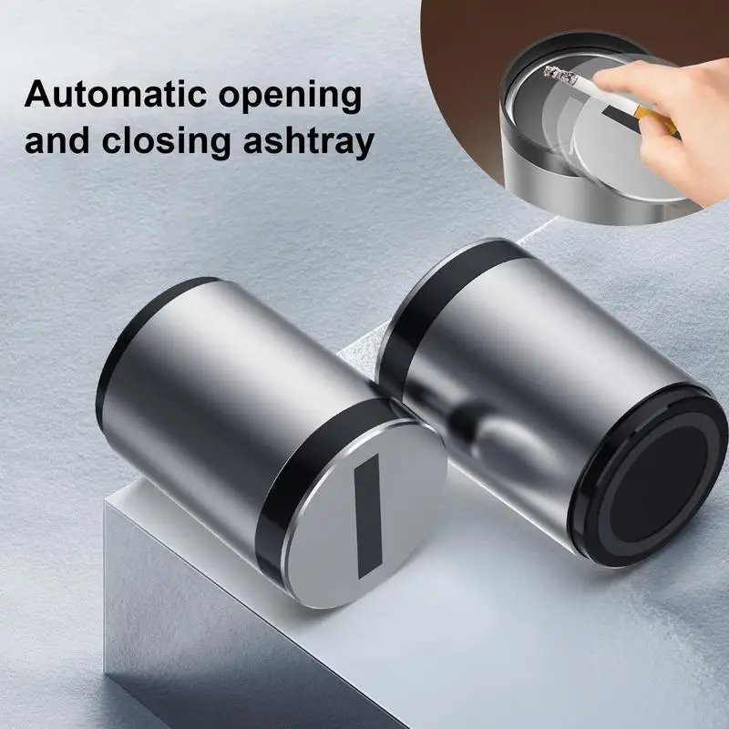 Car Ashtray Automatic Open Close Auto Accessories Intelligent Creativity Infrared Induction Car Desktop Auto Portable Ashtray
