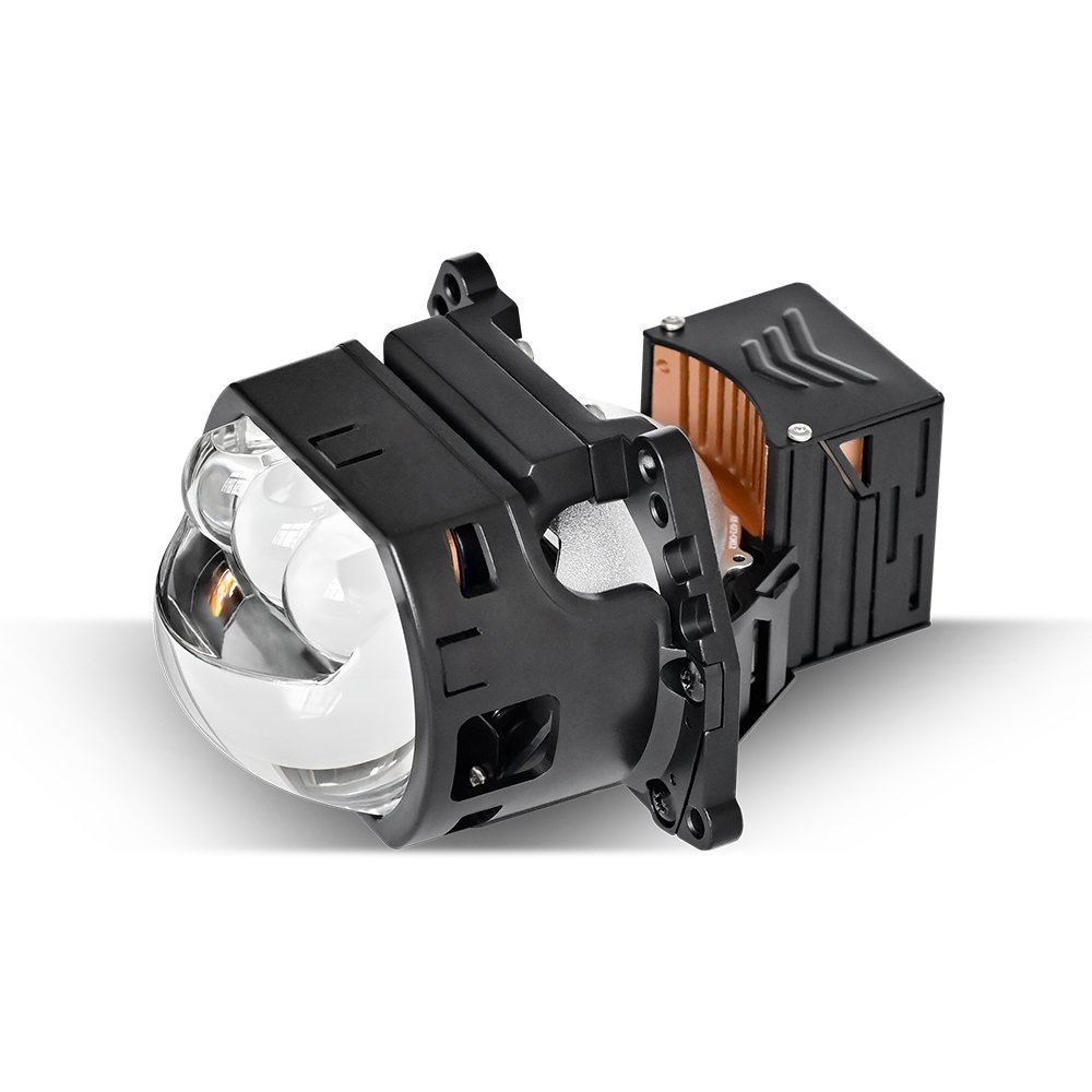 New product S600 90W high power led headlights 3.0inch three laser bi led projectors lens car led lights car accessories 2024