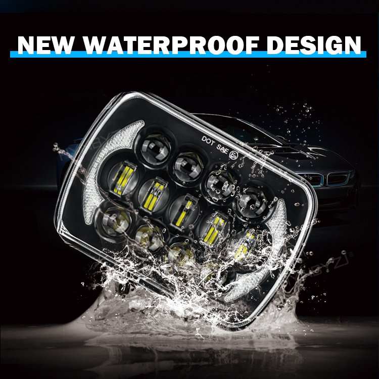 Great Power 7inch Headlight Truck 5x7 Led Headlight Square High Low Beam Headlight 7inch Led lamp For Motorcycle