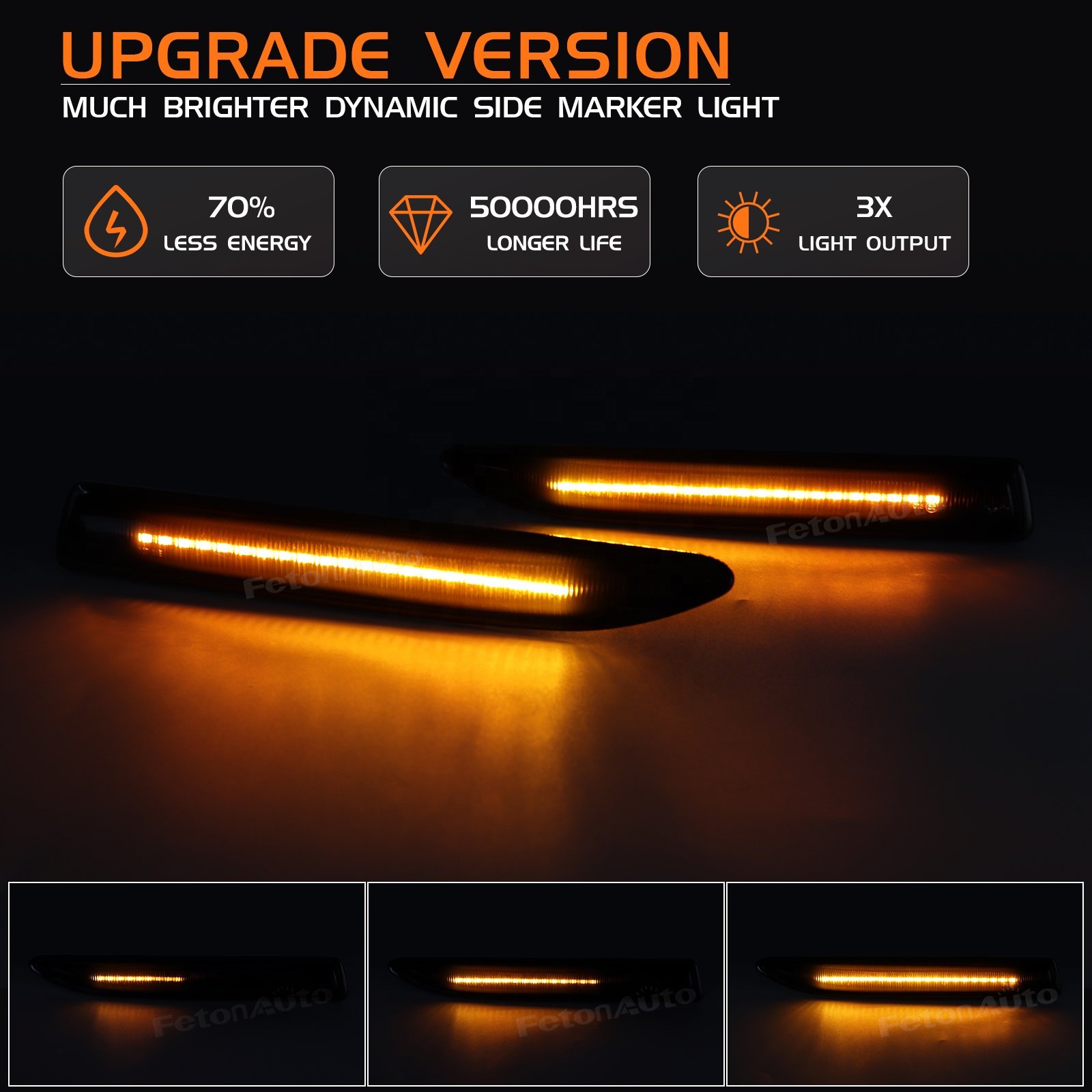Wholesales Sequential LED Side Marker signal Lights for Ford Mondeo Mk4 Hatchback Saloon Estate 07-15 blinker indicator lamps