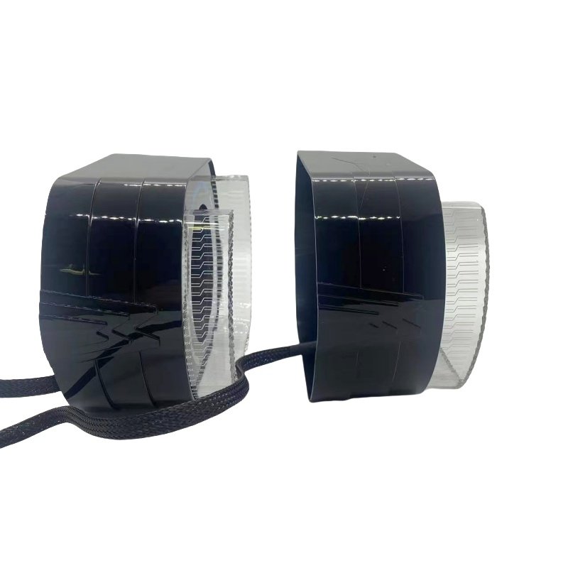 Auto Lighting System 2.5Inch 3.0inch U OShape 5D Angel Eye Projector Shrouds with white dual color magical halo rings