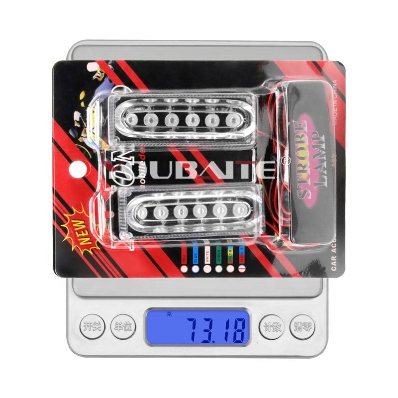 Car Truck Front Grille LED Strobe Warning Light Auto LED Flashing lights Bar Emergency Light Hazard Caution Lamp 12V 24V