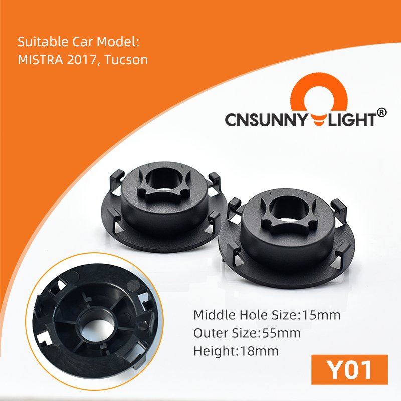Car LED Headlight Light Bulb Others Accessories H7 Socket Base Retainer Holder Headlamp H1 Adapter Auto Lamp Holders Front Kit